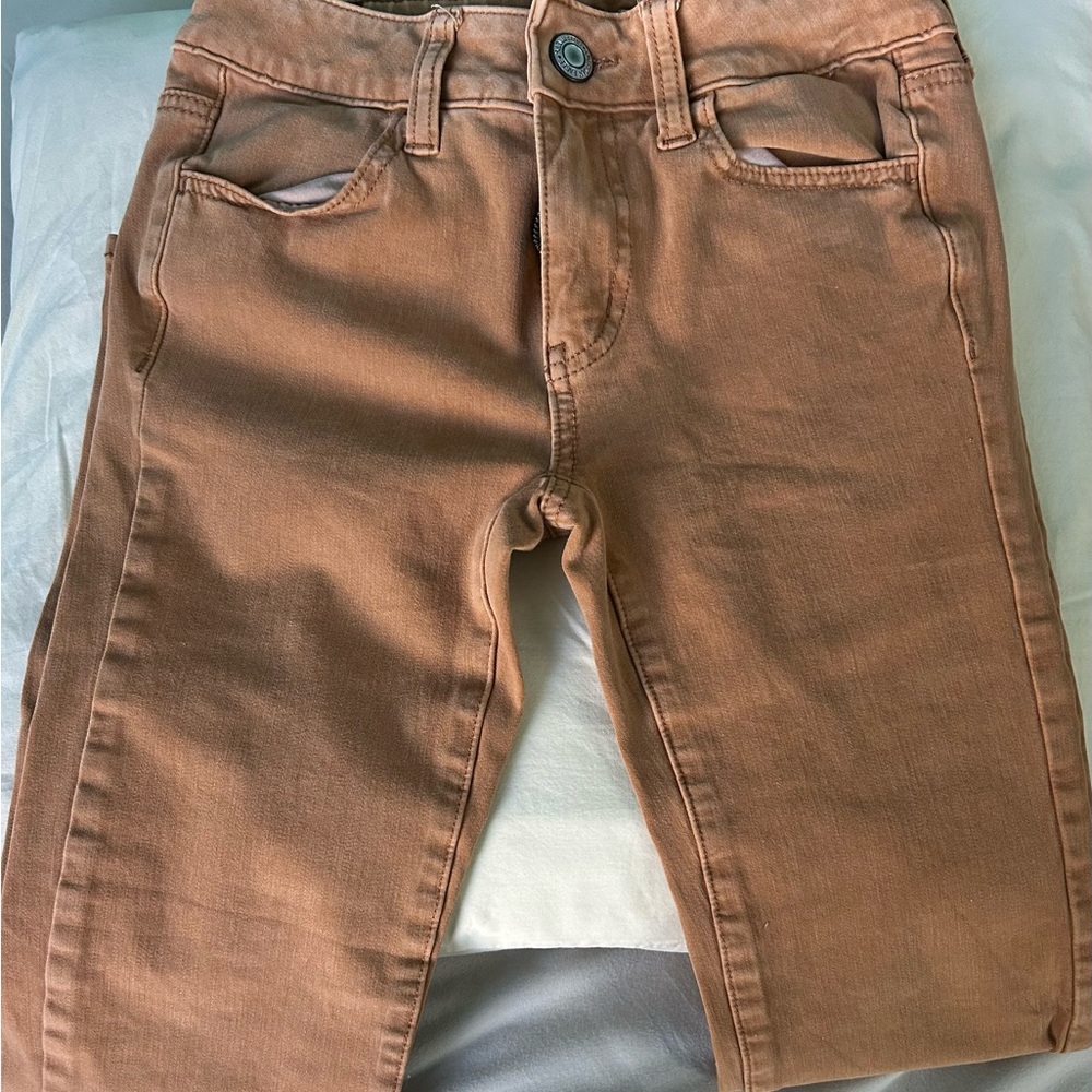 American Eagle Outfitters Women's Skinny Jeans in Tan
